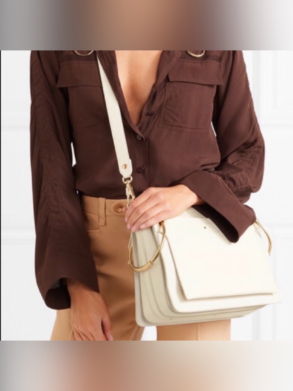 Chloe Roy Medium bag Leather Shoulder with Gold Hardware - Picture 15 of 16